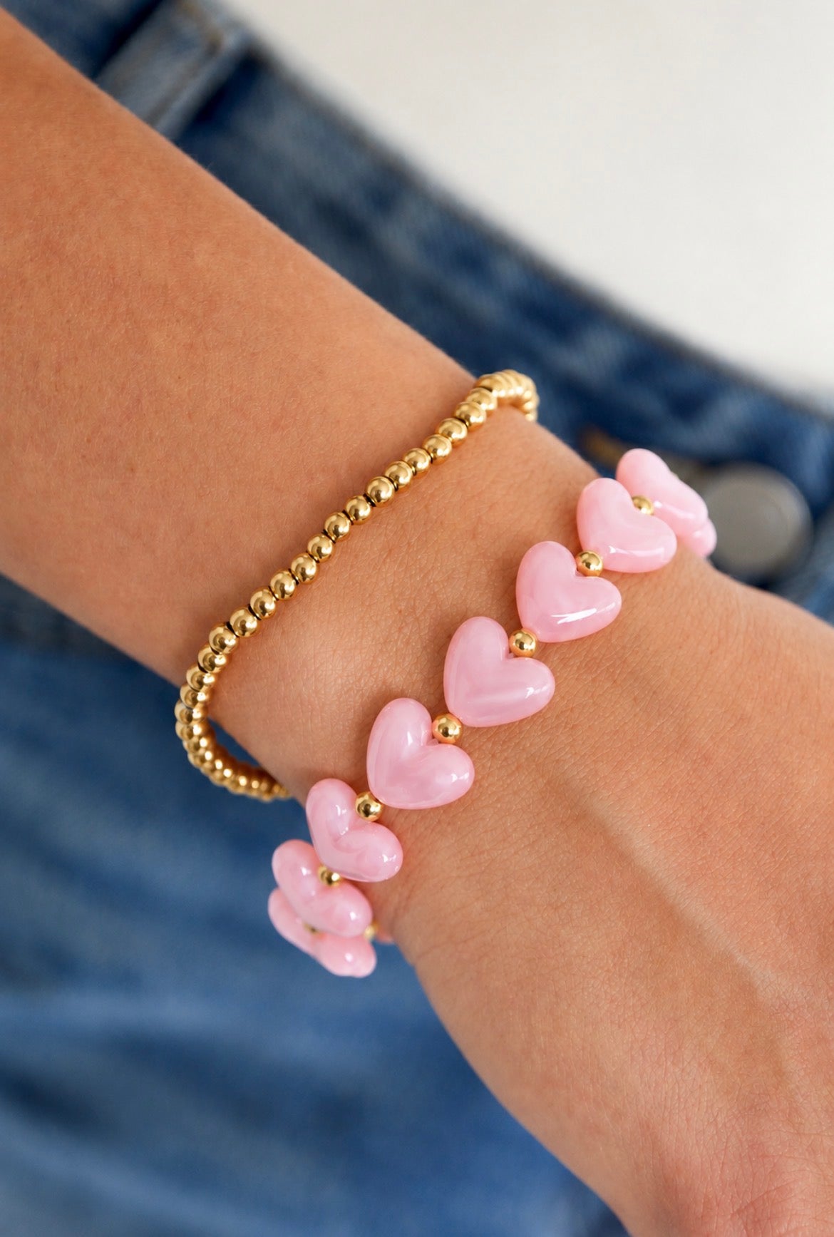 Amour Baby Pink Armband