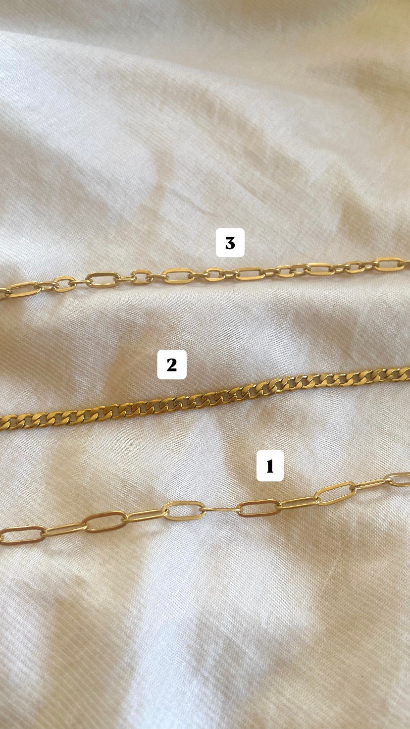 Bedelketting (1 bedel) - goud