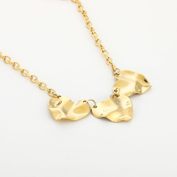 Triple heart ketting