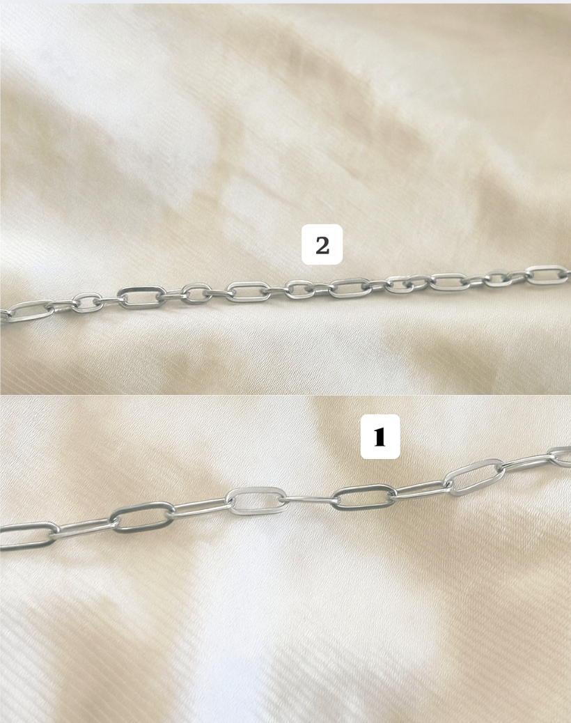 Bedelketting (1 bedel) - zilver