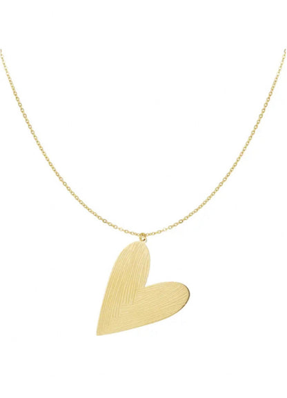 Lange ketting schuin hart