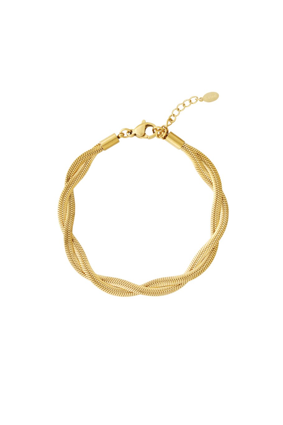 Twisted schakel armband