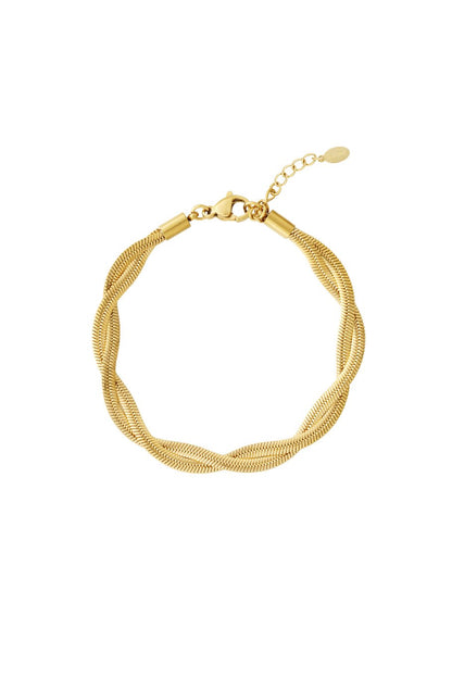 Twisted schakel armband