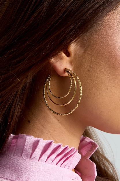 Layered Triple Hoops