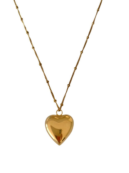 Chunky heart ketting