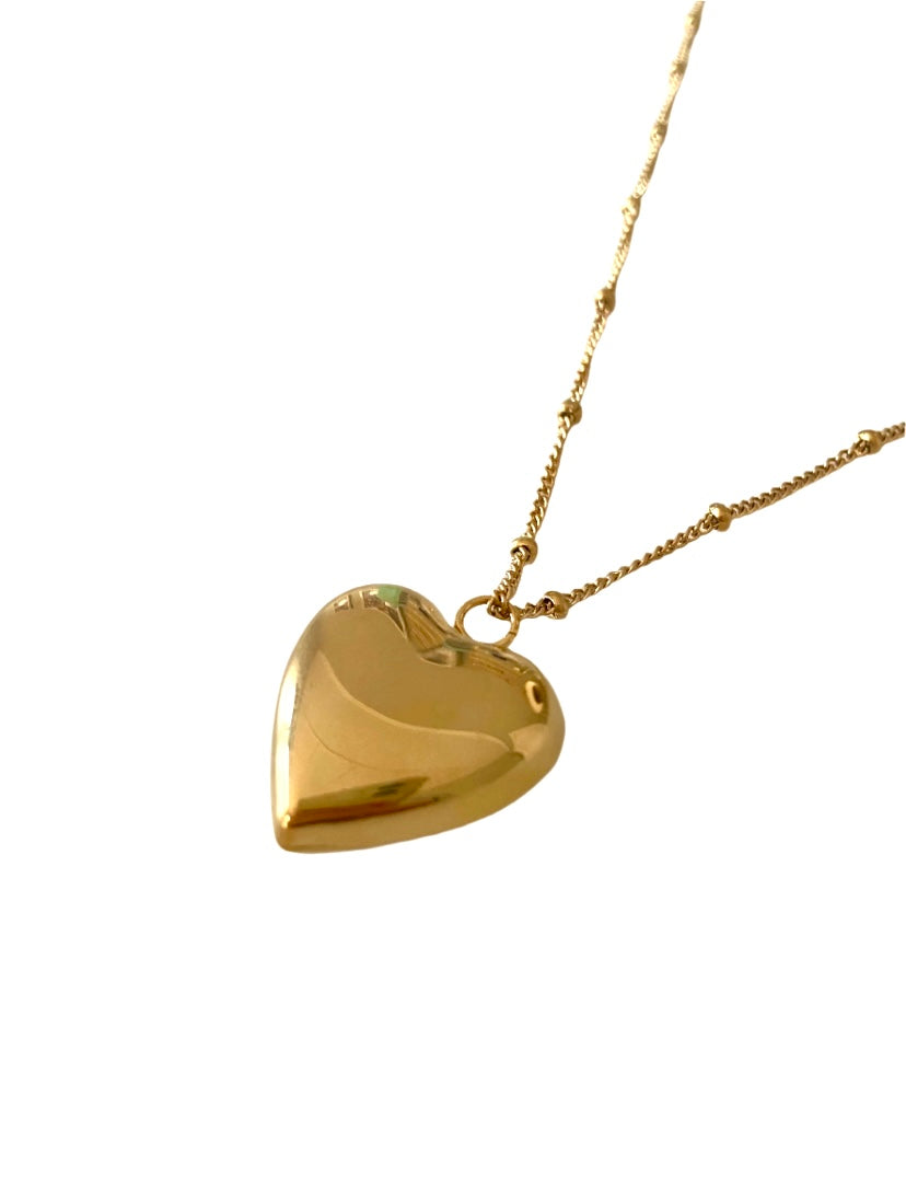 Chunky heart ketting