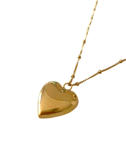 Chunky heart ketting