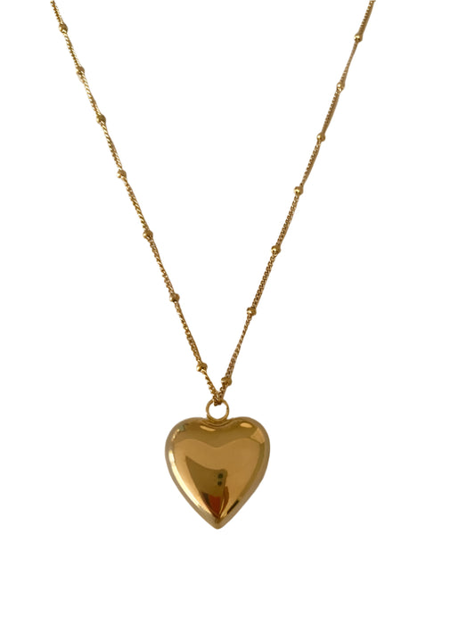 Chunky heart ketting