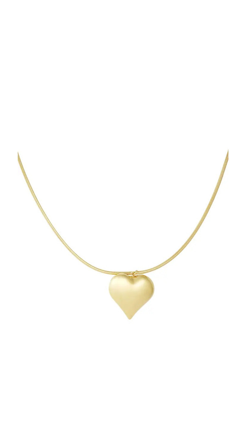 Bold heart ketting