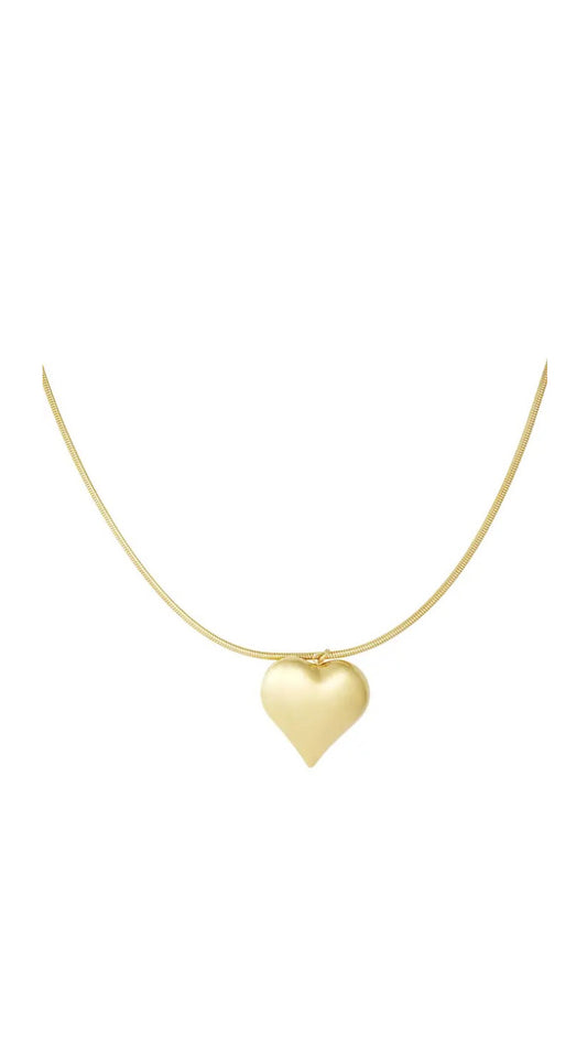 Bold heart ketting