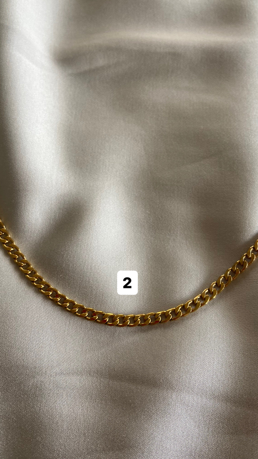 Bedelketting (4 bedels) - goud