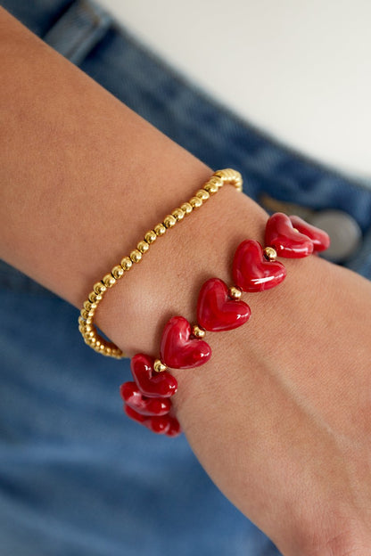 Amour rouge armband