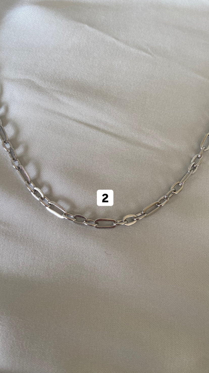 Bedelketting (7 bedels) - zilver