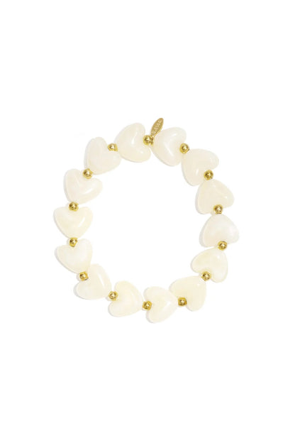 Amour White Armband