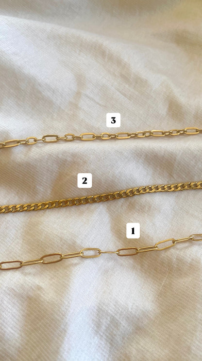 Bedelketting (1 bedel) - goud