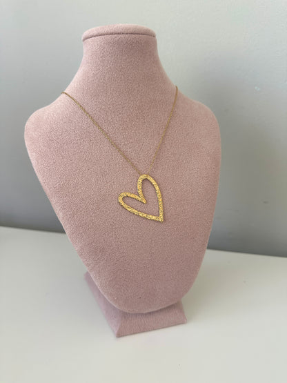 Lange Ketting Schuin Hart