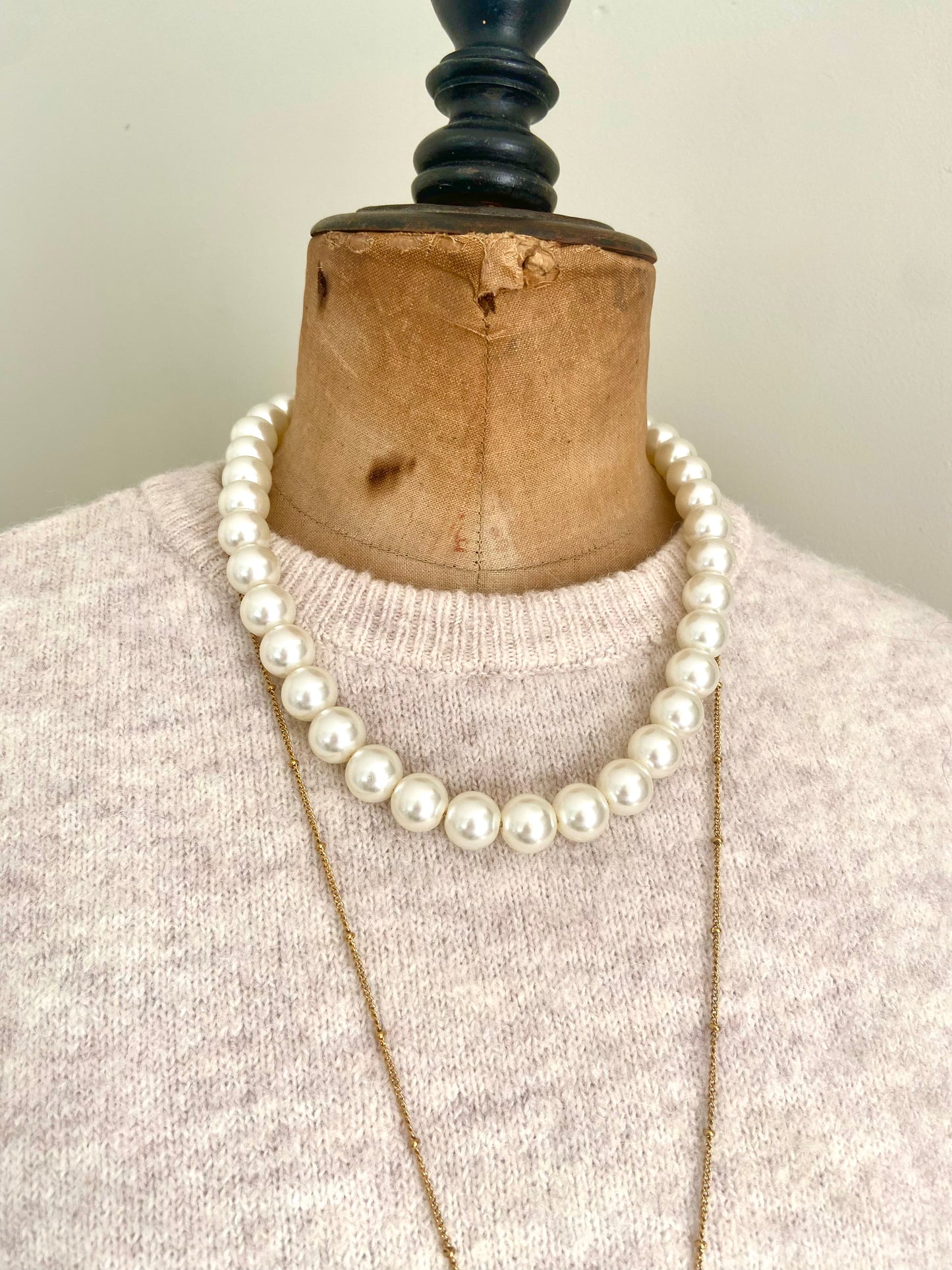 Witte parel ketting