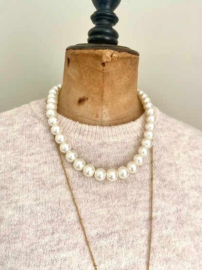 Witte parel ketting