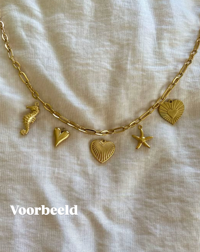 Bedelketting (2 bedels) - goud