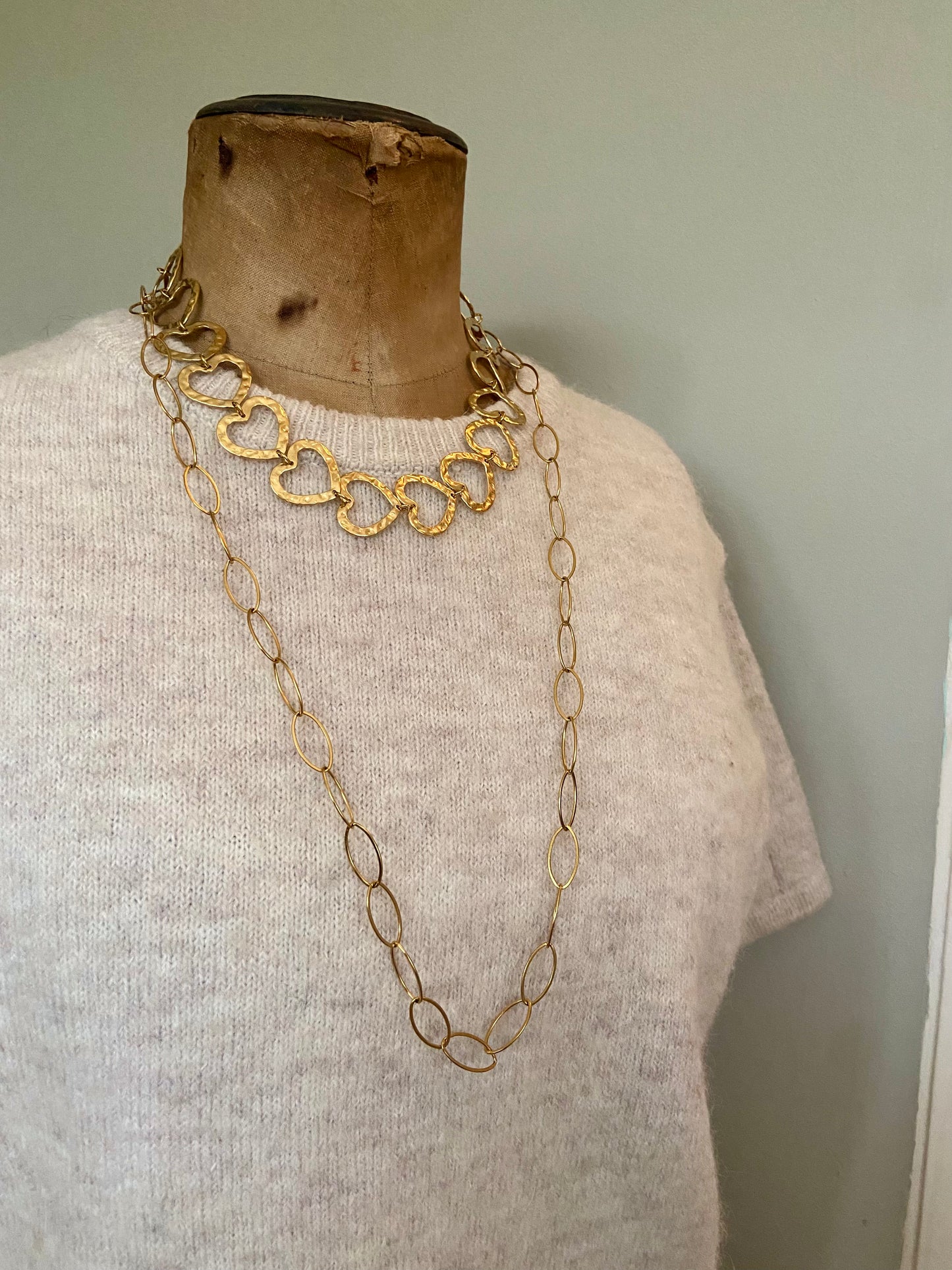 Casual heart ketting