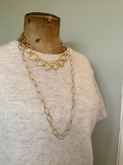 Casual heart ketting