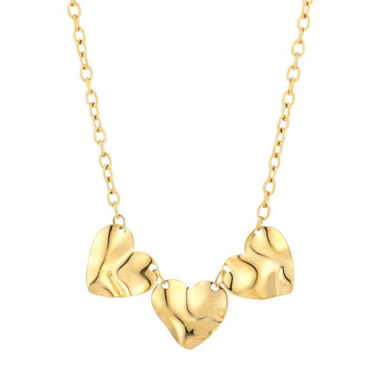 Triple heart ketting