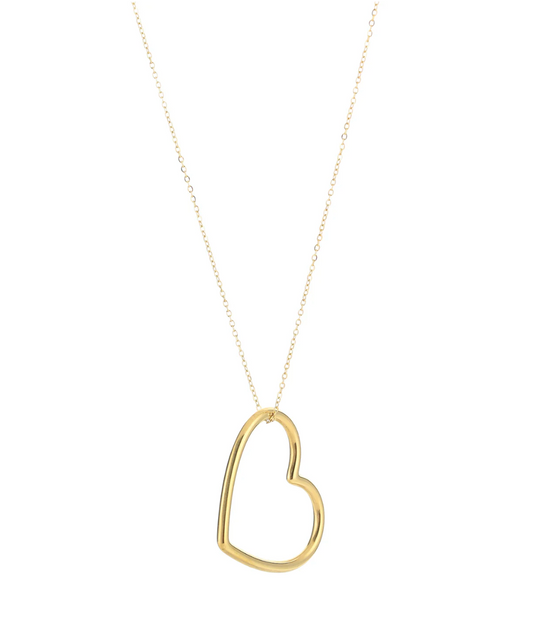 Open hart ketting