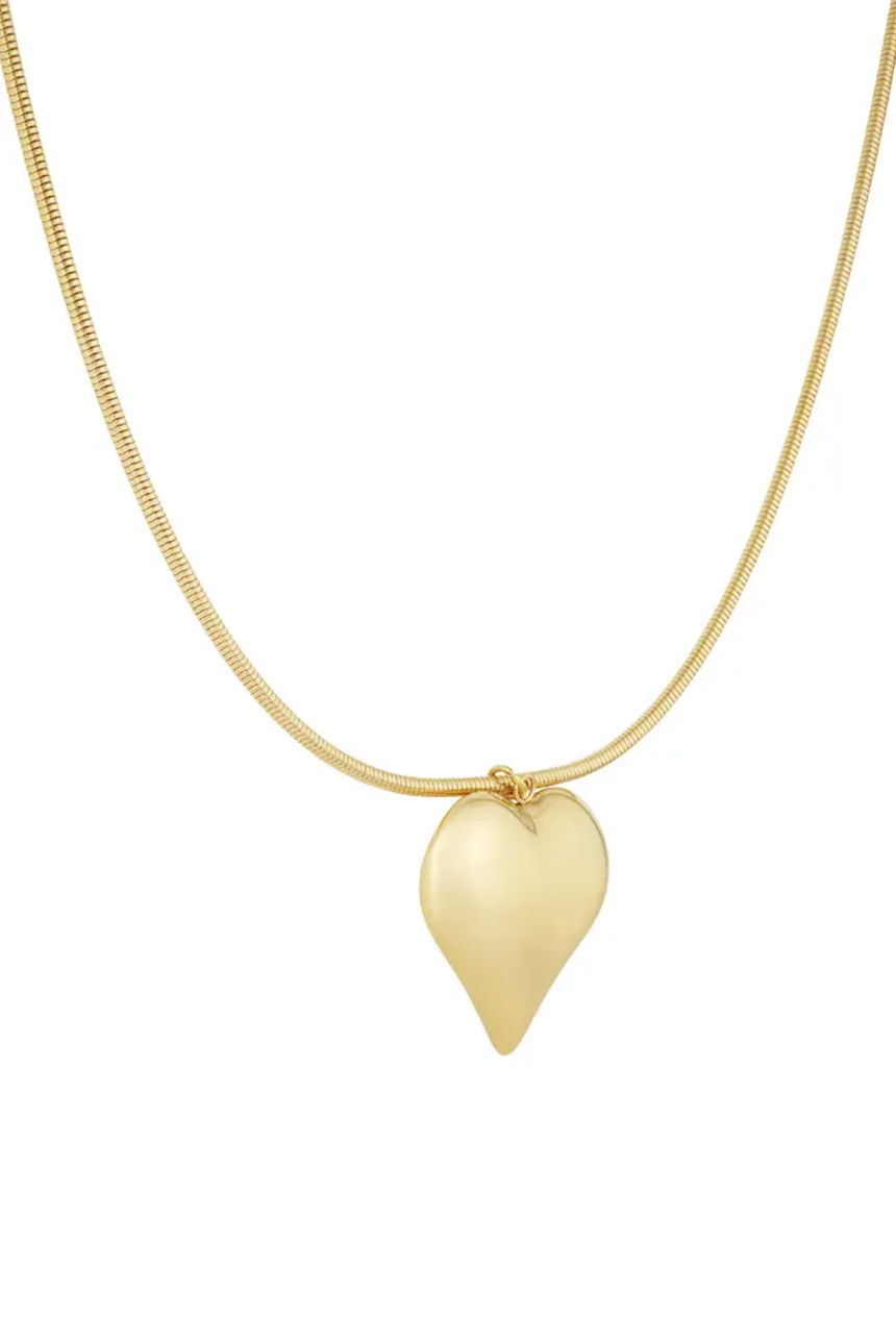 Bold heart ketting