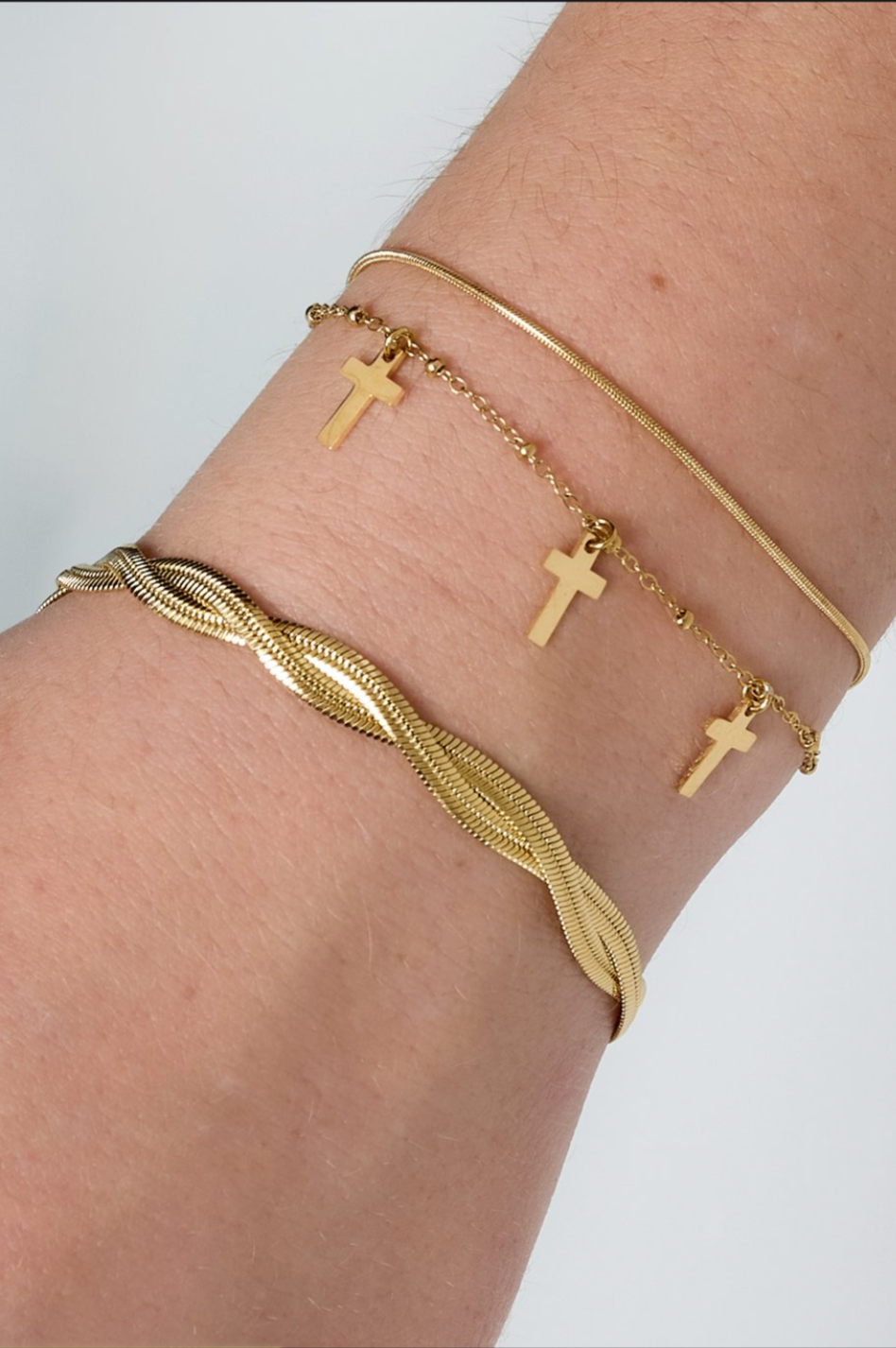 Twisted schakel armband