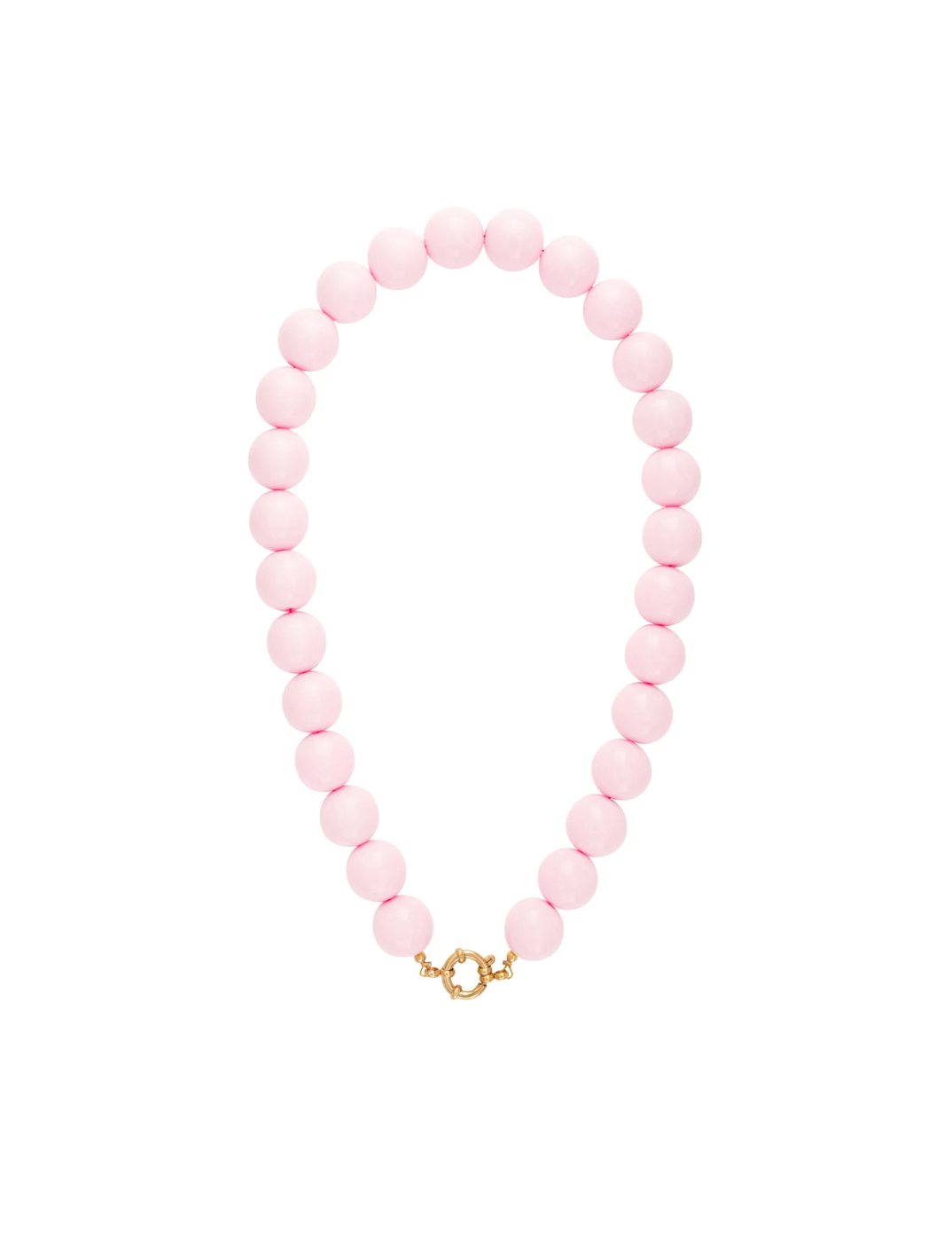Roze kralenketting