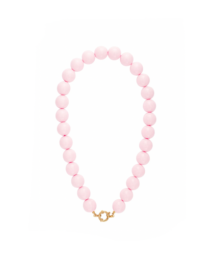 Roze kralenketting