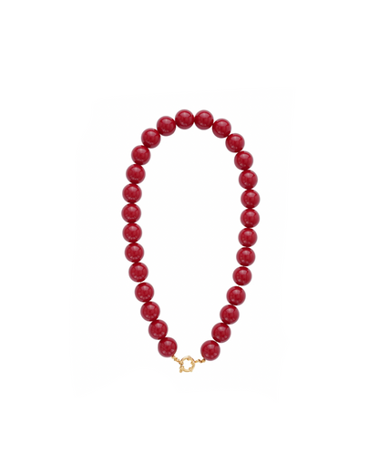 Rode kralenketting