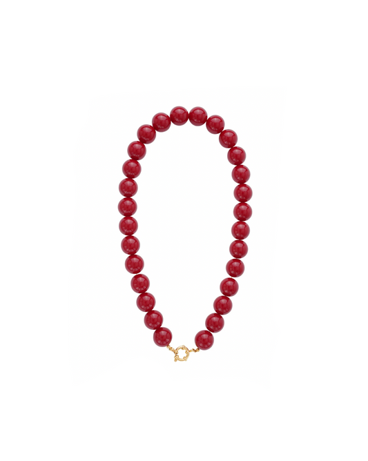 Rode kralenketting