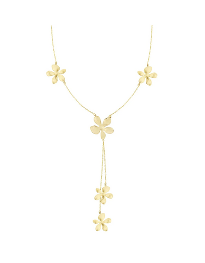 Lange bloemen ketting