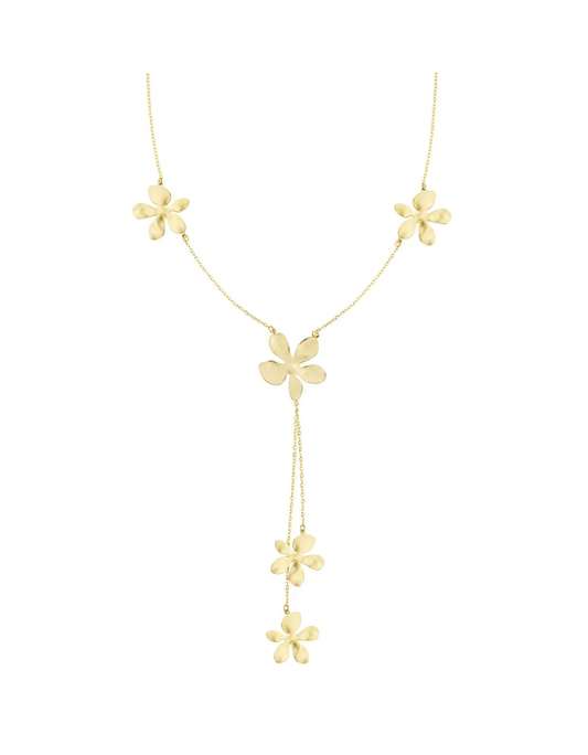 Lange bloemen ketting