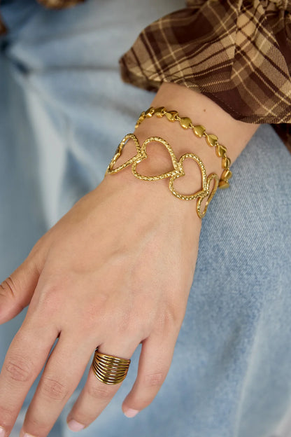 Open Hart Bangle XL