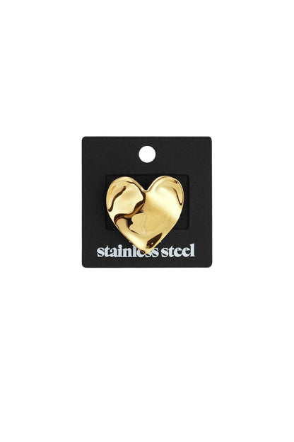 Large heart statement ring