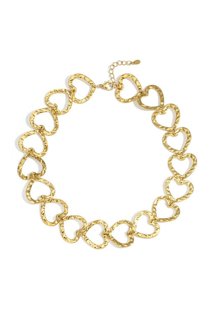 Casual heart ketting