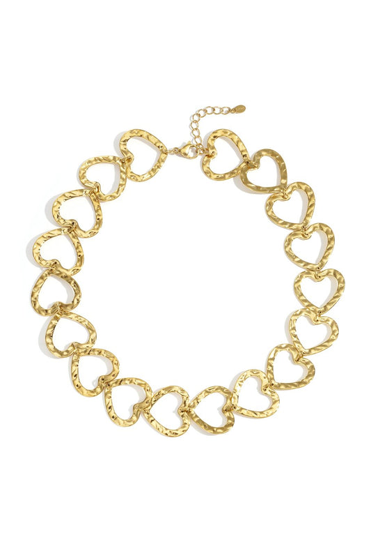 Casual heart ketting