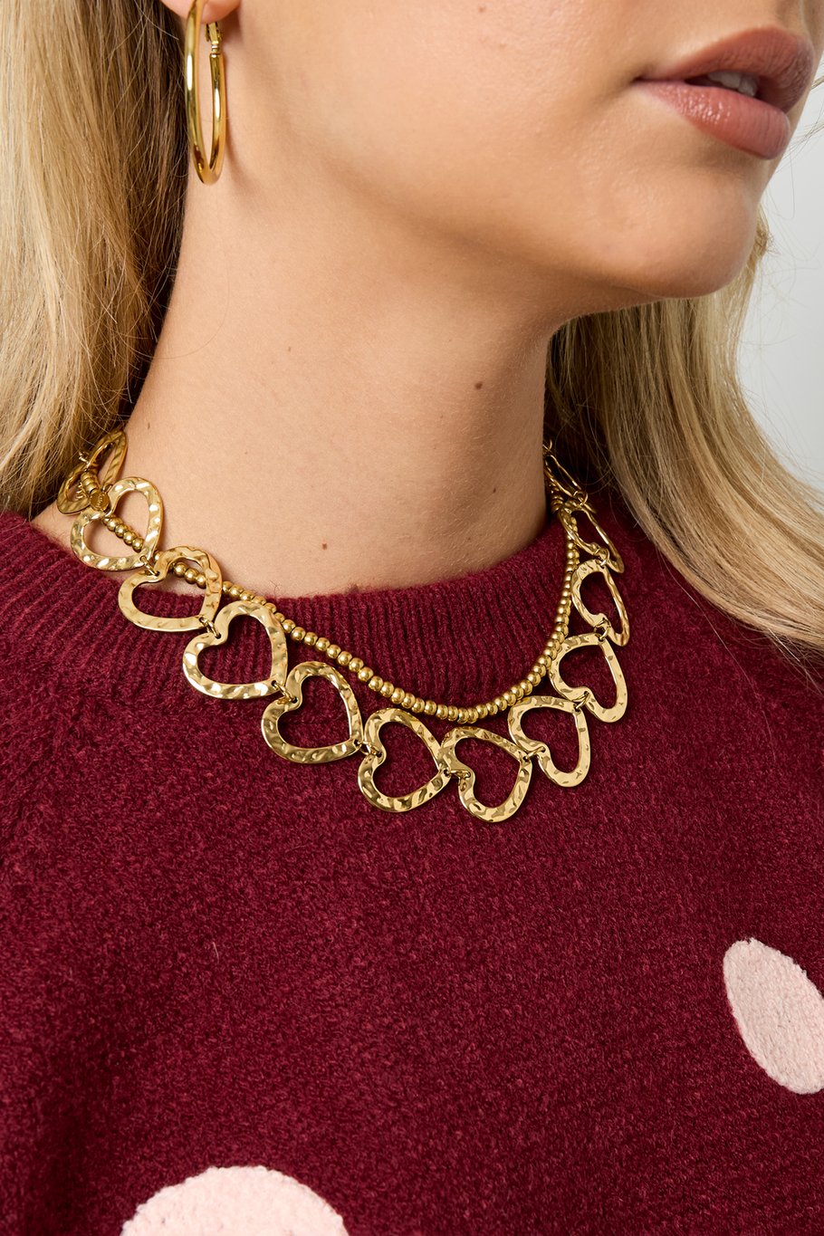 Casual heart ketting